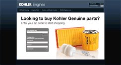 Desktop Screenshot of kohlerenginesparts.com